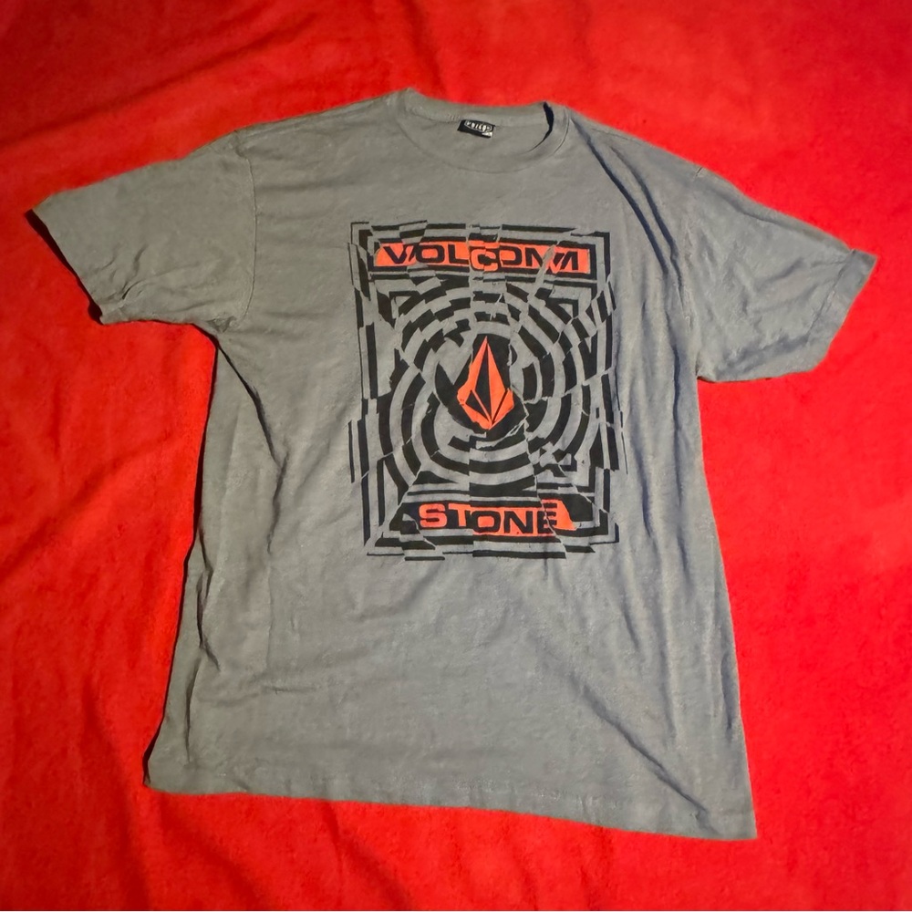 Men’s Gray Volcom Stone Graphic T-Shirt